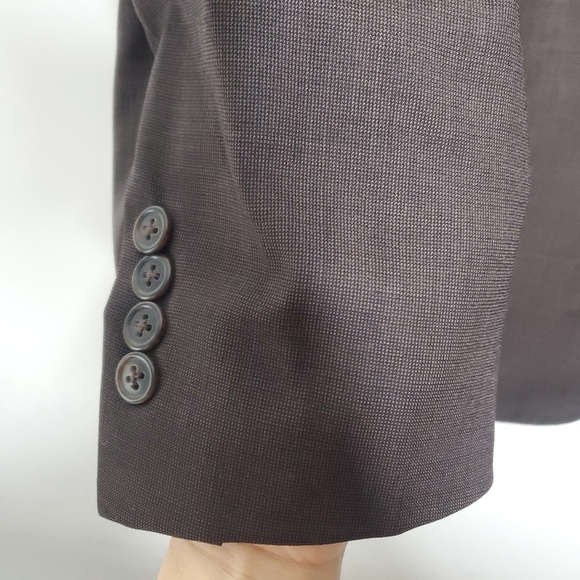 Jos A Bank Blazer Mens 44R Brown 2 Button Sports Coat Suit Jacket Modern Career - Picture 7 of 13